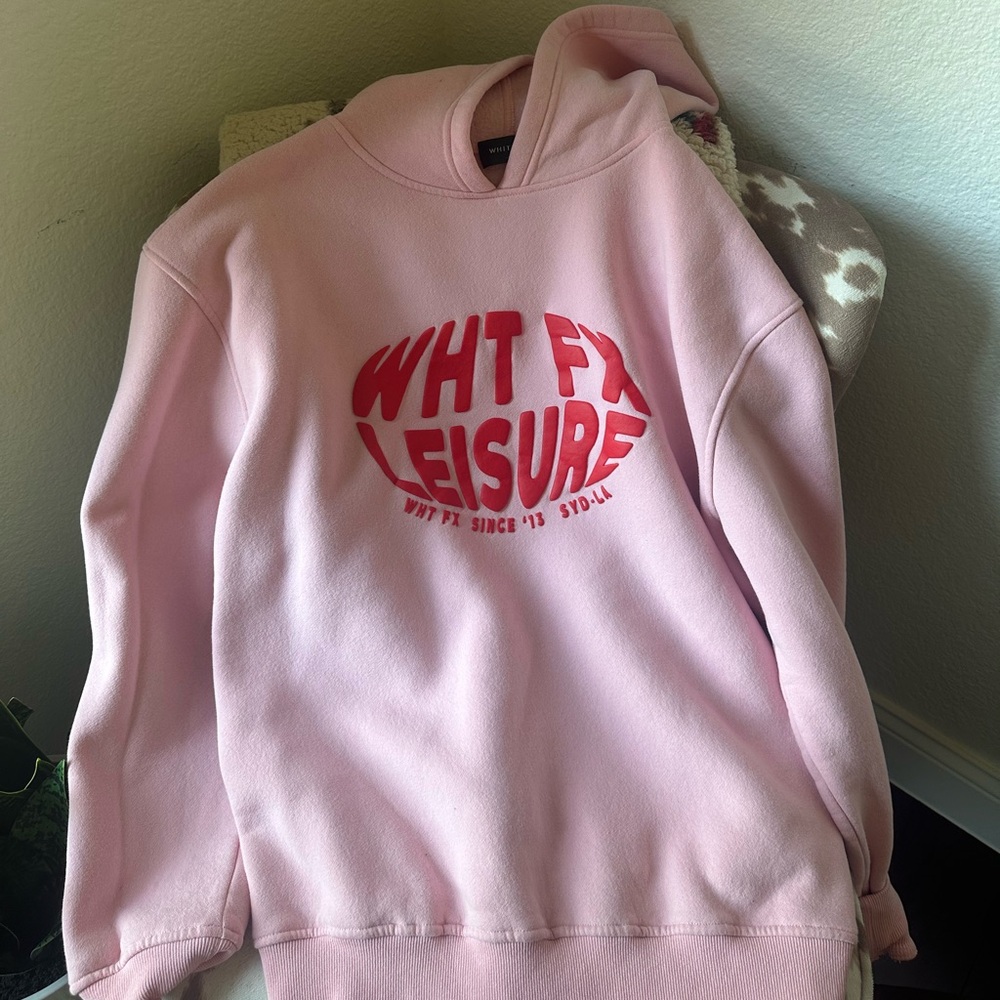 PINK WHITE FOX SWEATSHIRT